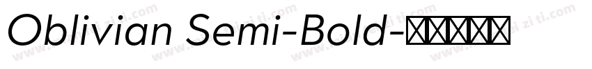 Oblivian Semi-Bold字体转换